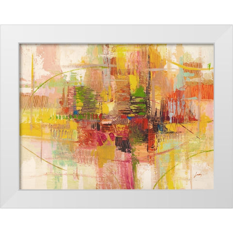 Estate White Modern Wood Framed Art Print by Lucas
