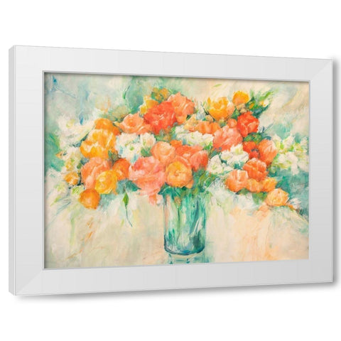 Bouquet di primavera White Modern Wood Framed Art Print by Banfi, Laura