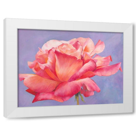 Velluto White Modern Wood Framed Art Print by Villa, Luca