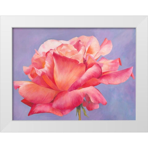 Velluto White Modern Wood Framed Art Print by Villa, Luca