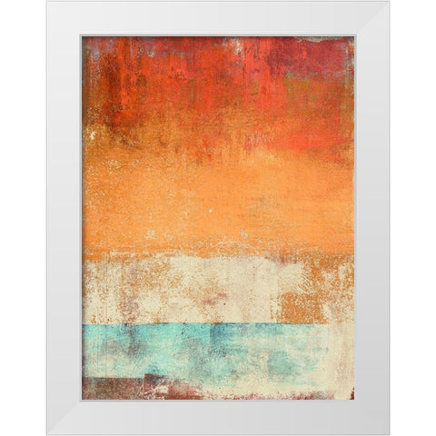 Afternoon Seaside White Modern Wood Framed Art Print by Ludwig, Maun