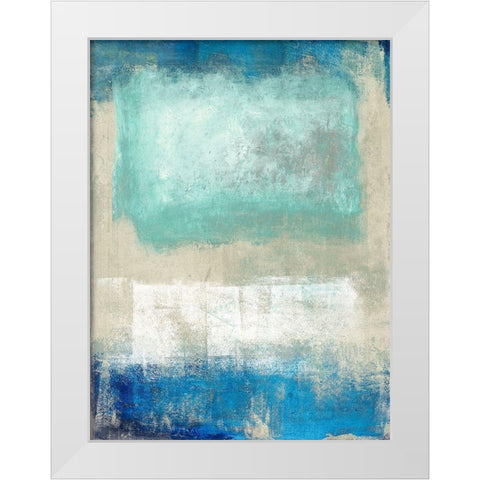 Magic Sea White Modern Wood Framed Art Print by Ludwig, Maun