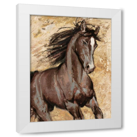 Maestoso White Modern Wood Framed Art Print by Florio, Luigi