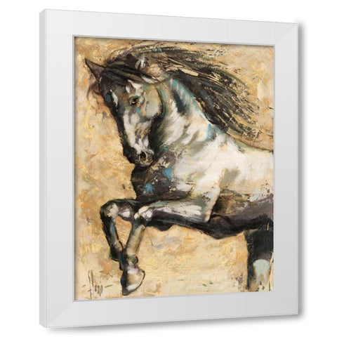 Selvaggio White Modern Wood Framed Art Print by Florio, Luigi