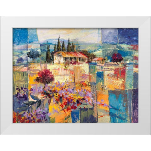 Racconto destate White Modern Wood Framed Art Print by Florio, Luigi