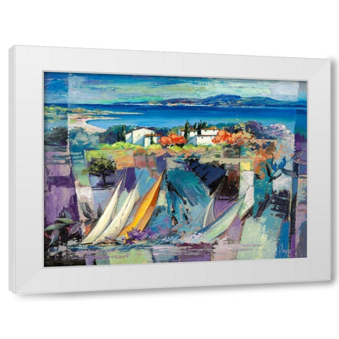 Racconto mediterraneo White Modern Wood Framed Art Print by Krahmer, Frank