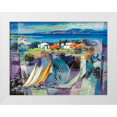 Racconto mediterraneo White Modern Wood Framed Art Print by Krahmer, Frank