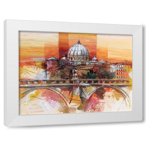 Roma eterna White Modern Wood Framed Art Print by Florio, Luigi