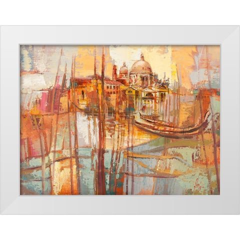 Colori di Venezia White Modern Wood Framed Art Print by Luigi, Florio