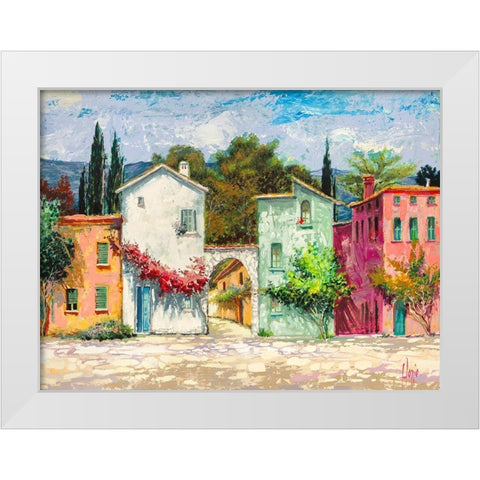 Paese italiano II White Modern Wood Framed Art Print by Luigi, Florio