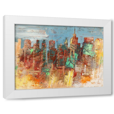 Citta nascosta White Modern Wood Framed Art Print by Florio, Luigi