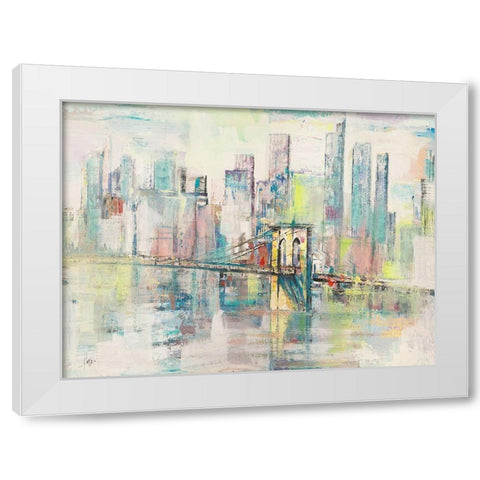 Mattino a Manhattan White Modern Wood Framed Art Print by Florio, Luigi
