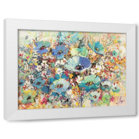 Campo di fiori in Primavera White Modern Wood Framed Art Print by Florio, Luigi