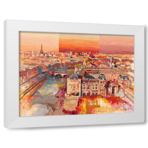 Sognando Parigi White Modern Wood Framed Art Print by Florio, Luigi