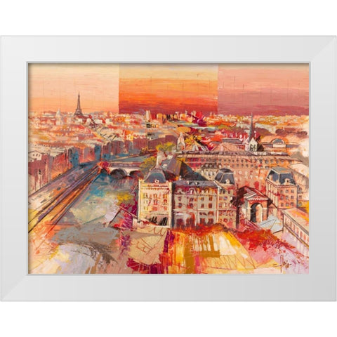 Sognando Parigi White Modern Wood Framed Art Print by Florio, Luigi