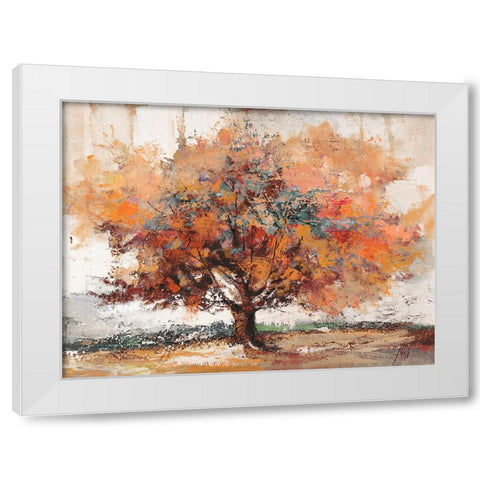 Brezza dAutunno White Modern Wood Framed Art Print by Florio, Luigi
