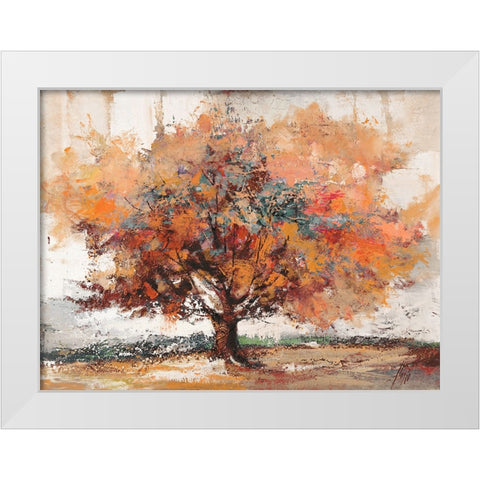 Brezza dAutunno White Modern Wood Framed Art Print by Florio, Luigi