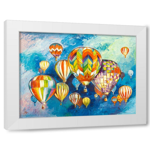 Sospesi nel cielo I White Modern Wood Framed Art Print by Florio, Luigi