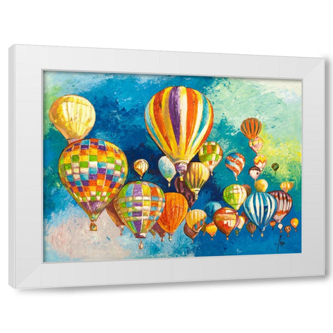 Sospesi nel cielo II White Modern Wood Framed Art Print by Florio, Luigi