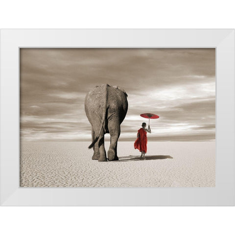 In the Plains White Modern Wood Framed Art Print by Moreau, Marc