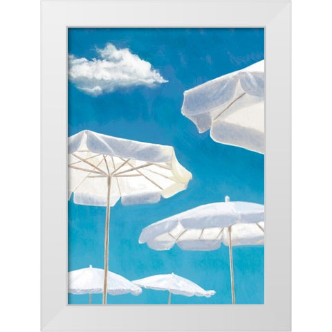Beach Life I White Modern Wood Framed Art Print by Marzi, Dario