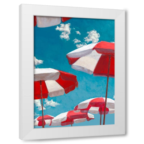 Beach Life II White Modern Wood Framed Art Print by Marzi, Dario