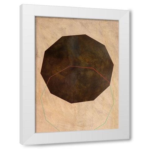 Poliedra II White Modern Wood Framed Art Print by Novello, Patrizia