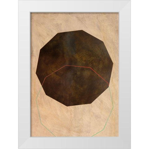 Poliedra II White Modern Wood Framed Art Print by Novello, Patrizia