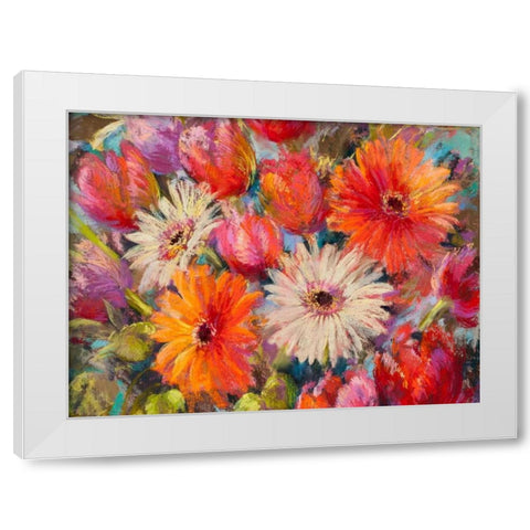 Fun, fun, fun! (detail) White Modern Wood Framed Art Print by Whatmore, Nel