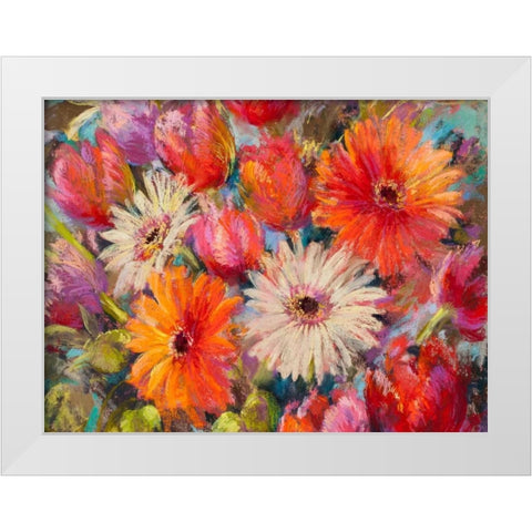 Fun, fun, fun! (detail) White Modern Wood Framed Art Print by Whatmore, Nel