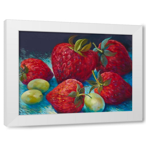 Lush White Modern Wood Framed Art Print by Whatmore, Nel