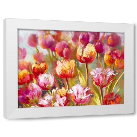 My oh My (detail) White Modern Wood Framed Art Print by Whatmore, Nel