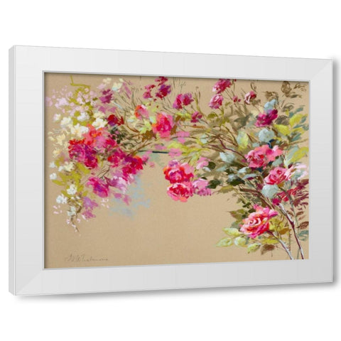 The Garden of the Rose II White Modern Wood Framed Art Print by Whatmore, Nel