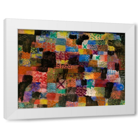 Deep Pathos  White Modern Wood Framed Art Print by Klee, Paul