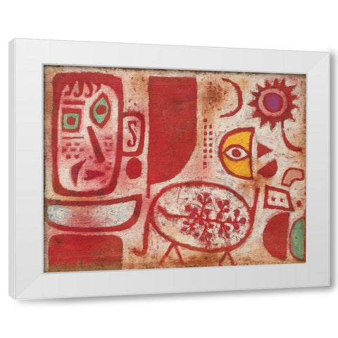 Rausch White Modern Wood Framed Art Print by Paul, Klee