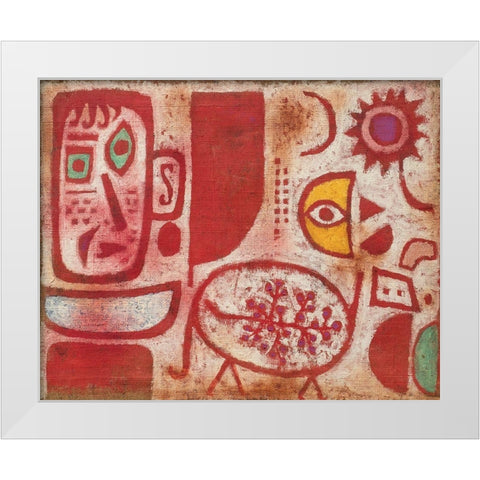 Rausch White Modern Wood Framed Art Print by Paul, Klee