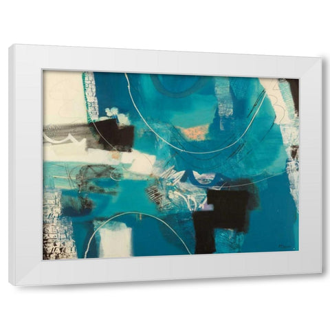 Un viaggio White Modern Wood Framed Art Print by Piovan, Maurizio