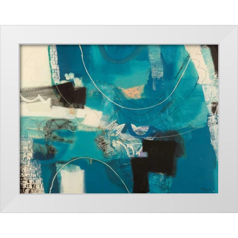 Un viaggio White Modern Wood Framed Art Print by Piovan, Maurizio