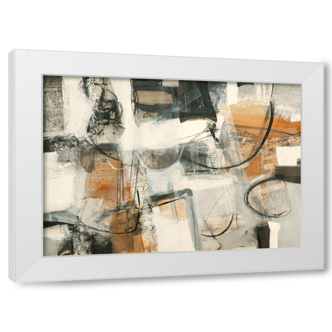 Leggere dentro White Modern Wood Framed Art Print by Piovan, Maurizio