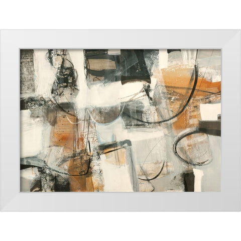 Leggere dentro White Modern Wood Framed Art Print by Piovan, Maurizio