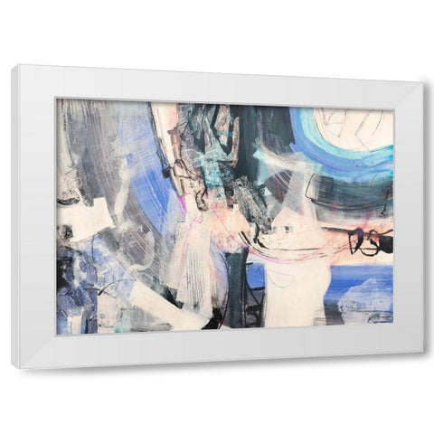 Un vortice di pensieri White Modern Wood Framed Art Print by Piovan, Maurizio