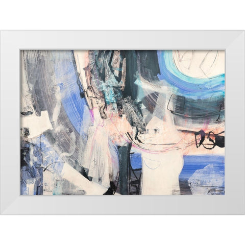 Un vortice di pensieri White Modern Wood Framed Art Print by Piovan, Maurizio