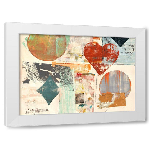 Pop Love #3 White Modern Wood Framed Art Print by Winkel, Peter