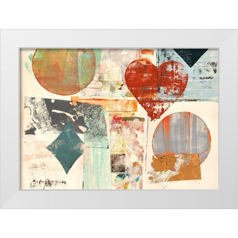Pop Love #3 White Modern Wood Framed Art Print by Winkel, Peter