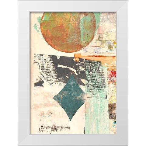 Pop Love #3 (detail-Moon) White Modern Wood Framed Art Print by Winkel, Peter