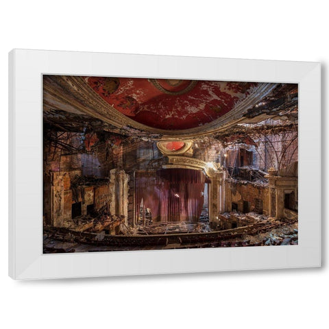 Abandoned Theatre, New Jersey (I) White Modern Wood Framed Art Print by Berenholtz, Richard