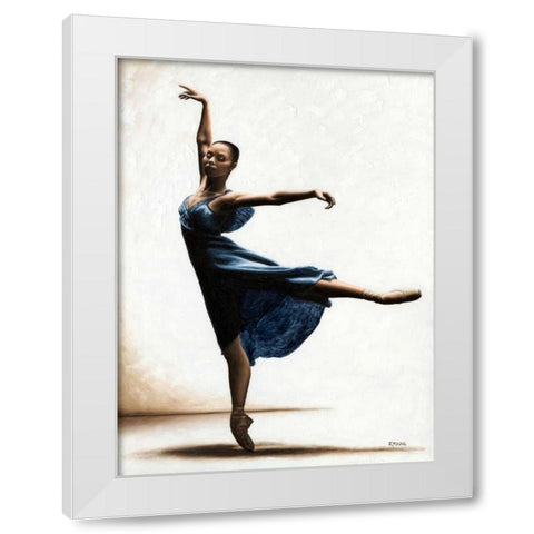 Refined Grace White Modern Wood Framed Art Print by Young, Richard