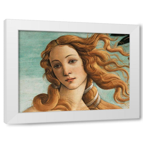 Nascita di Venere White Modern Wood Framed Art Print by Botticelli, Sandro