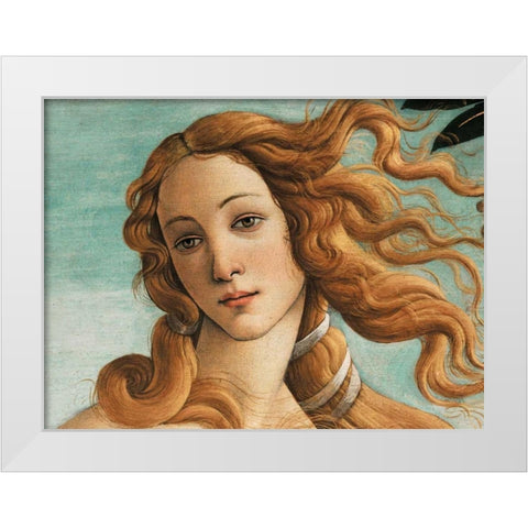 Nascita di Venere White Modern Wood Framed Art Print by Botticelli, Sandro