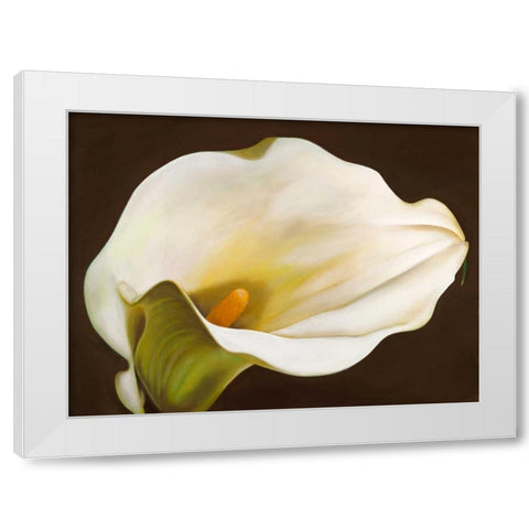 Calla White Modern Wood Framed Art Print by Biffi, Serena